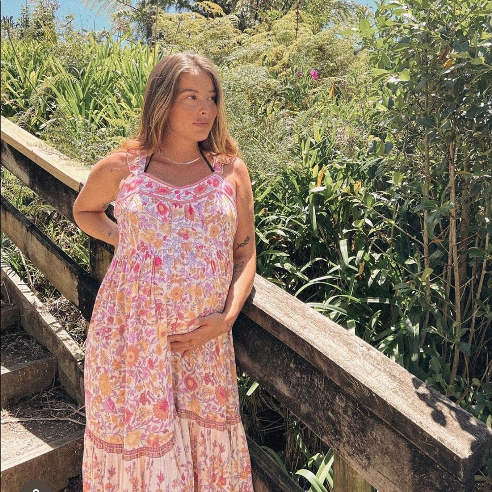Arnhem Sophia MIdi Strappy Peony Dress - Picture 9 of 16